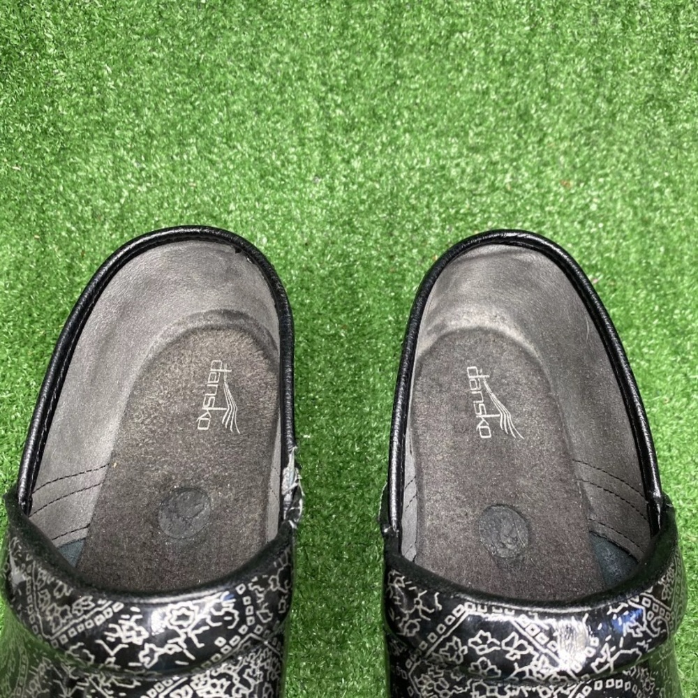 Dansko XP 2.0 Black Silver Women's Nursing Shoes Clogs US 11.5 / 12 Excel Cond - Picture 3 of 8
